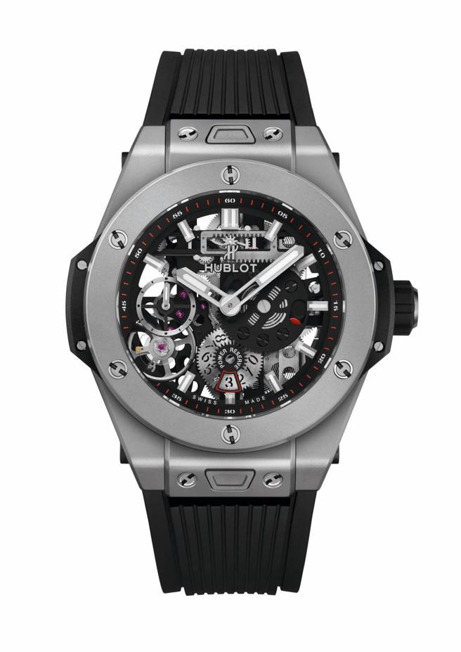 宇舶表Big Bang MECA-10 钛金属款腕表，71万元。（HUBLOT提供）