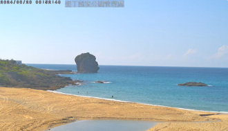 墾管處怪手開挖 船帆石沙灘超乾淨 網全嗨了