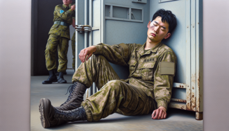 營區大門站哨心臟超大顆 坐地上呼呼大睡！法辦下場出爐