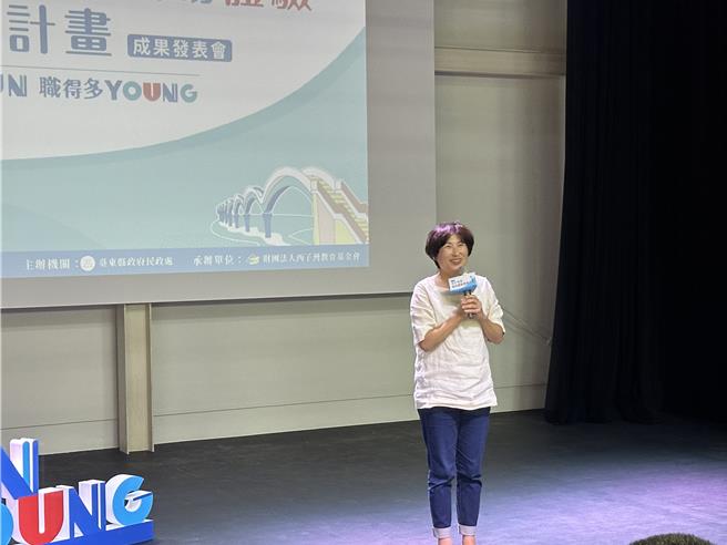 台东青年暑期职场体验今日举办成果发表会。（蔡旻妤摄）