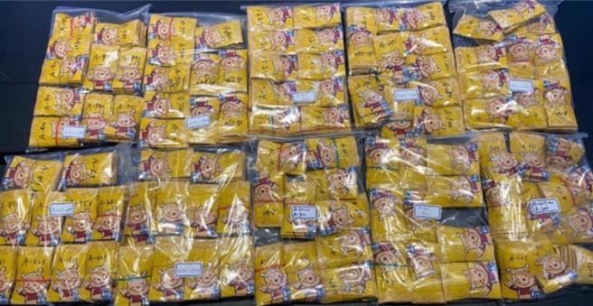 新竹地检署指挥警方查获恺他命制毒工厂和2座分装厂，各式毒品咖啡包7320包。（新竹地检署提供／罗浚滨新竹传真）