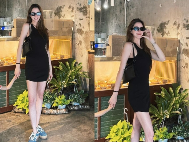 歐陽妮妮曬出兩張照片曝近況。（圖／翻攝自 歐陽妮妮 IG）