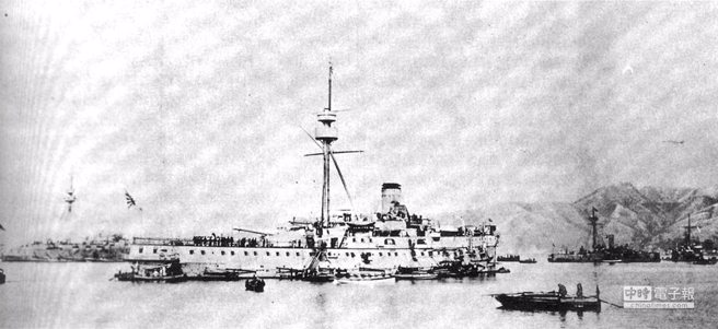 1894年，中日甲午战争爆发。图为当时日本联合舰队的旗舰「松岛」号。（新华社）