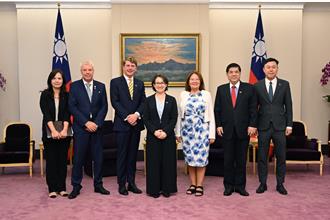 接見台瑞典訪團  蕭美琴：一起捍衛共享價值