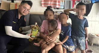 養老母及5子女！弱勢家庭苦楚誰人知 暖警助好好吃飯