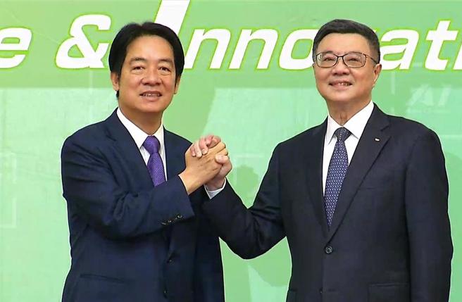 谢寒冰直言，赖清德(左)绝对不会出来讲话，大家要骂就骂阁揆卓荣泰(右)，自己只算计连任就好。（示意图／资料照）