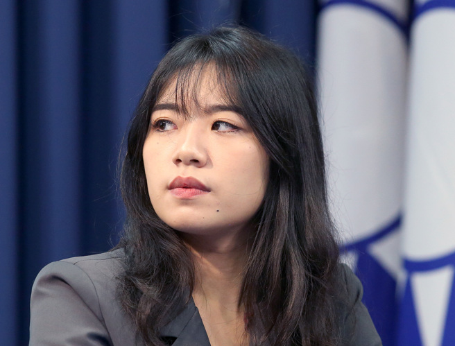 國民黨發言人楊智伃。（資料照,范揚光攝）