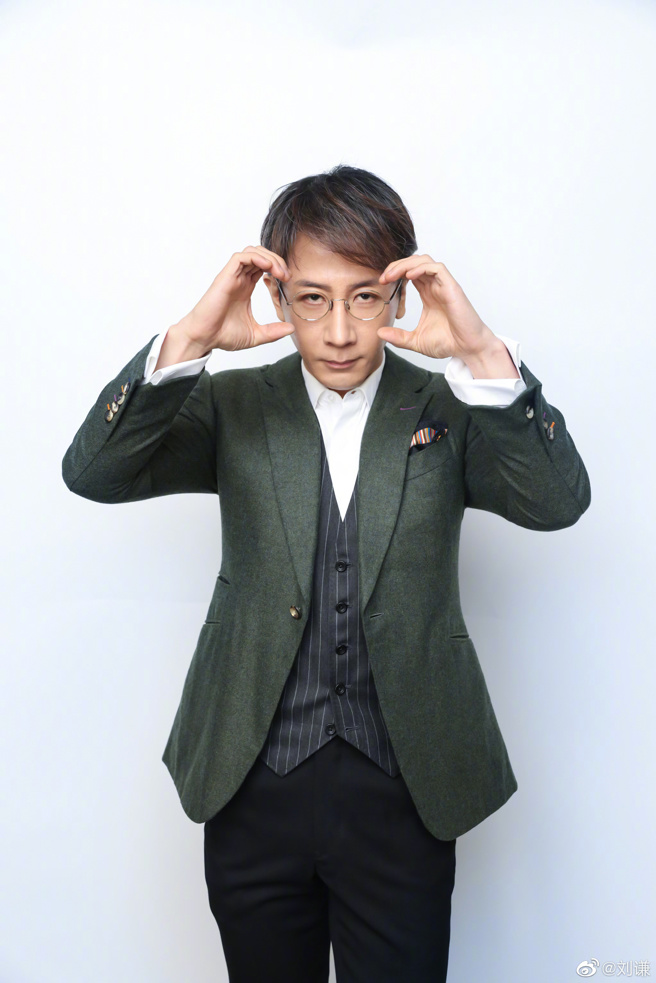 劉謙定期健檢，及時發現肺腺癌零期。（圖／微博@劉謙）