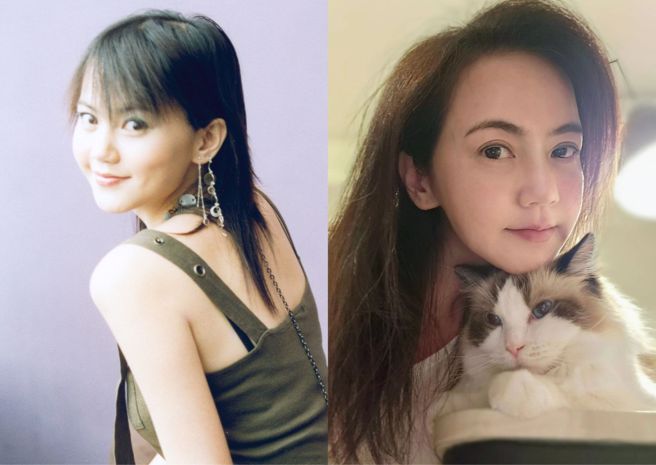 简沛恩早年以歌手身分出道，右图是近日自拍照。（图／中时资料照、翻摄自简沛恩Threads）