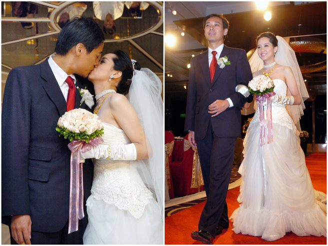 陈以真和杨伟中于2006年结婚。（图／中时资料照）