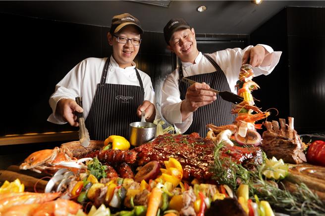 9月13至22日，「栢麗廳」推出「中秋大烤宴」，美日韓異國烤肉美饌爽吃到飽，加菜不加價。(台北晶華酒店提供)