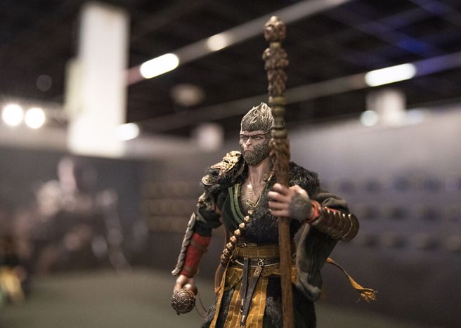 游戏《黑神话：悟空》近期非常火热，苏一峰用西游记主角团队比喻中年男子。（图／新华社）