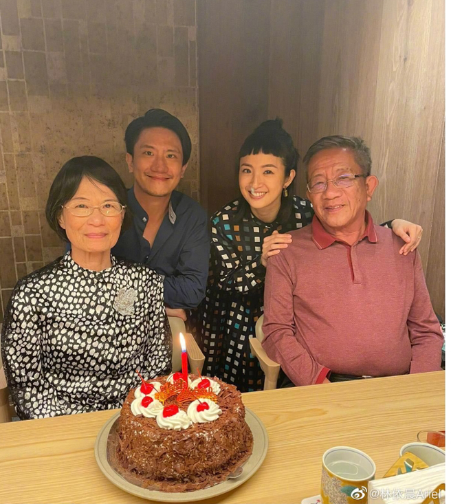 面对谣言，林依晨为了家人罕发声反击。（图／翻摄自微博 林依晨）