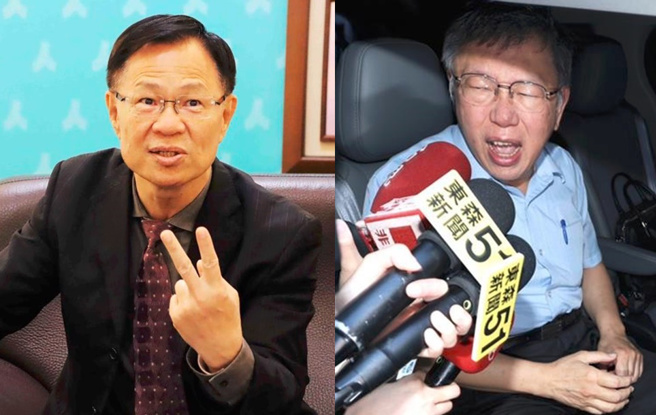 民眾党立委张启楷在直播专访时，听到主持人谈及木可匯款给柯文哲，竟当场嘴角失守笑到喷水。（合成图／示意图／资料照）