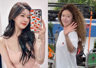 趙露思 「爆炸頭造型」超驚人　頭大身體小如卡通人物