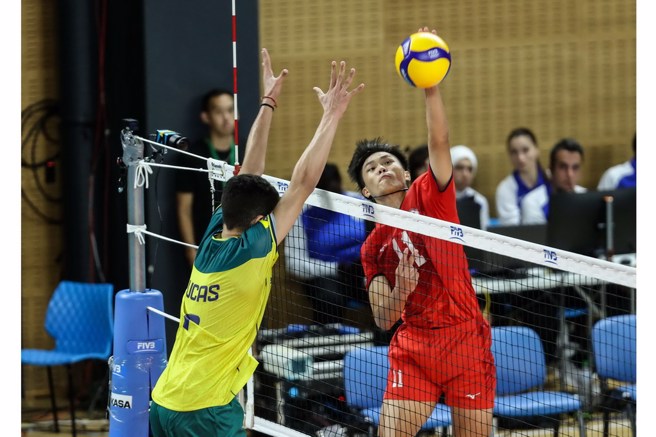 黃品諺(右)此役轟下全隊最高31分。(取自FIVB官網)