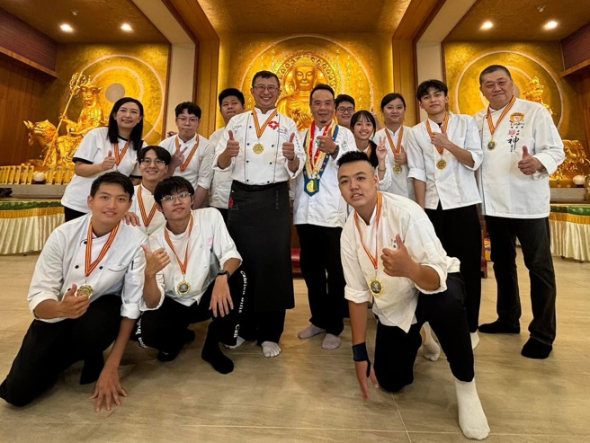 育达高中餐饮科受邀参加第二届兰阳金厨素斋。（照片/臺北市私立育达高级中等学校提供）
