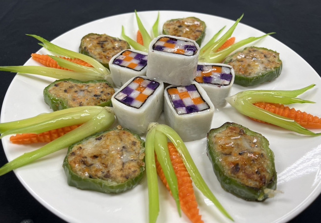 菜肴的色、香、味，更强调食材的选择与摆盘的艺术性。（照片/臺北市私立育达高级中等学校提供）