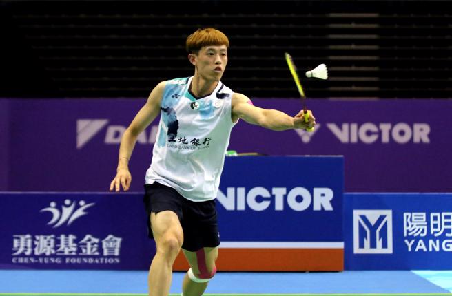左手怪杰林俊易在韩国公开赛逆转击败丹麦名将安东森，顺利闯进男单四强。(资料照)