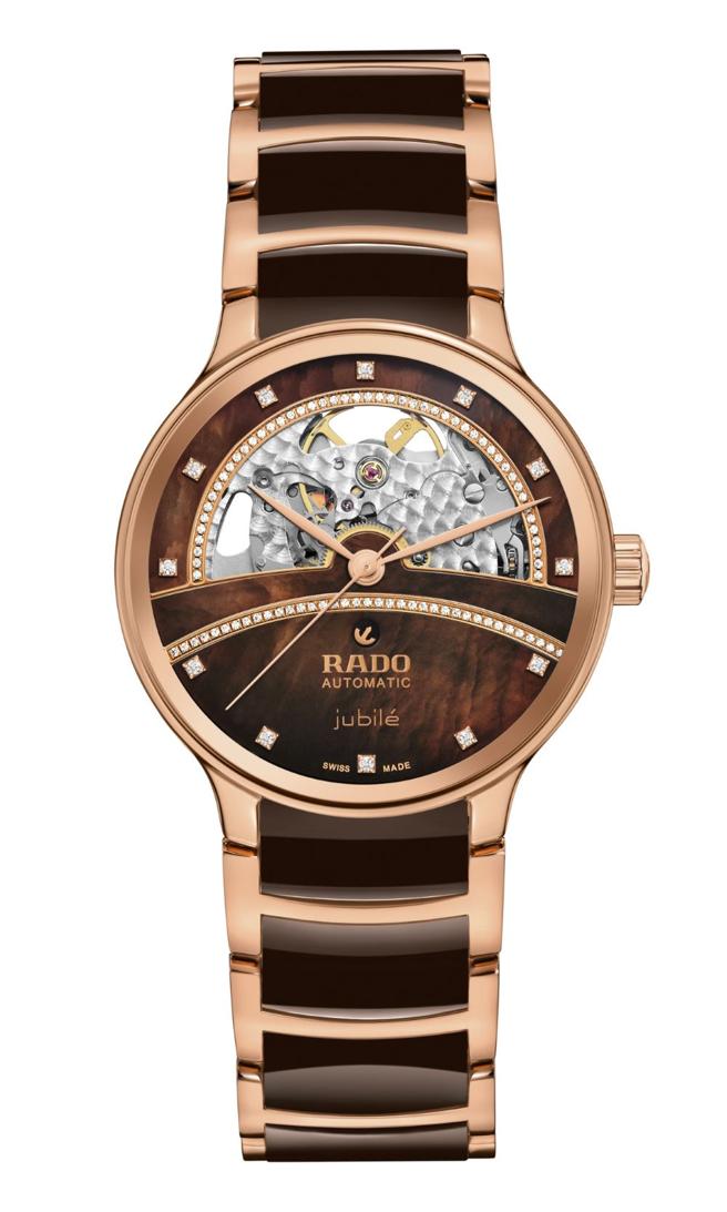 雷達表Centrix晶萃系列高科技陶瓷鏤空自動鑽表。（RADO提供）