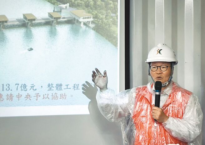 宜蘭縣溪洲抽水站及五結防潮閘門改善工程經費約12.7億元，行政院政務委員兼工程會主委陳金德裁示中央全額負擔。（政務委員陳金德辦公室提供／李忠一宜蘭傳真）