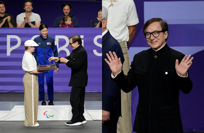 成龍是今年巴黎帕運的火炬手，也是頒獎嘉賓。（圖／達志影像）
