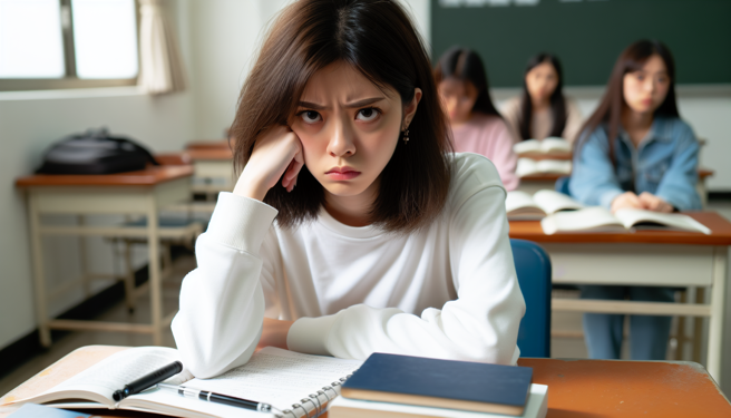 大學生不睡不累狂上課竟是躁鬱症，精神科曝特徵籲家屬留意。（示意圖／AI生成）