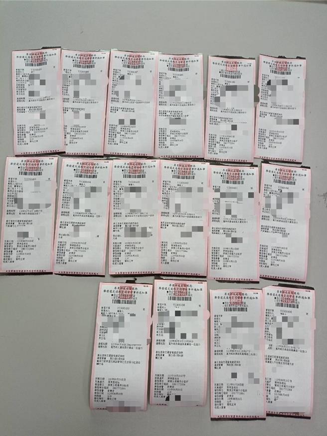 屏東24男闖紅燈拒檢逆向落跑3公里，吃18張紅單最高可罰13萬元。（警方提供／謝佳潾屏東傳真）