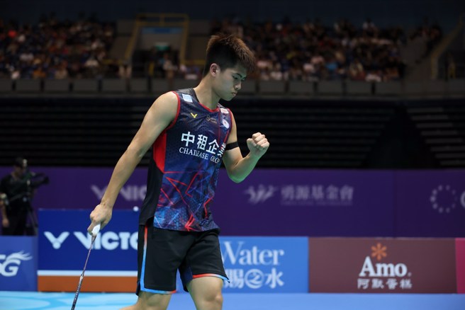 李佳豪在韩国公开赛男单冠军赛奋战。(资料照／中华羽协提供)