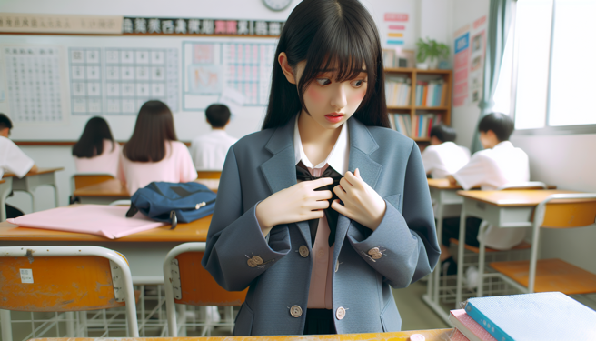 女网友31日于论坛控诉，就读北市某高工期间，随身物品被洒不明液体，校方冷淡回应。（示意图／AI生成）