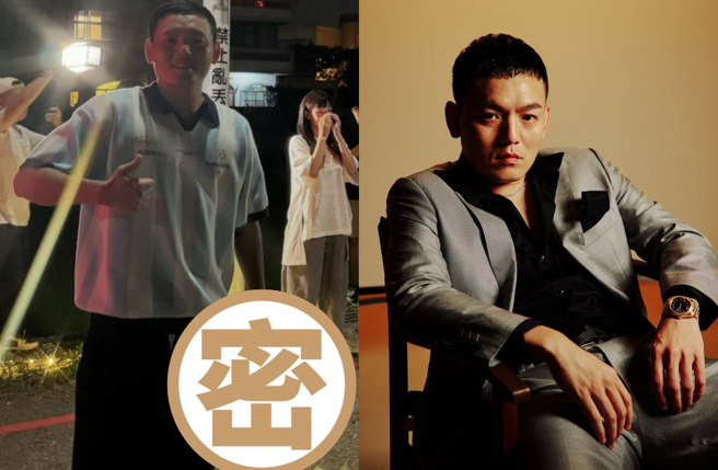 春风手上庆祝用的拉炮，被大家笑说是要去抢婚。（图／IG@春风）