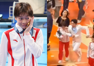 全紅嬋社牛症發威！勾手王祖藍蹦跳離場　熱情十八相送讓他招架不住