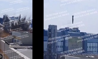 俄罗斯连续打击哈尔科夫  飞弹直击商场 影像骇人