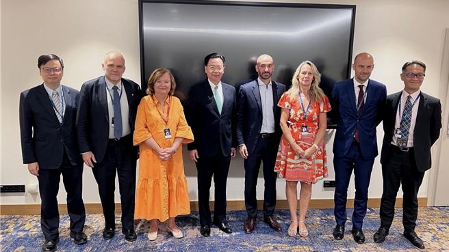 吳釗燮與歐洲議員會談：威權4國正破壞國際秩序。(總統府提供)