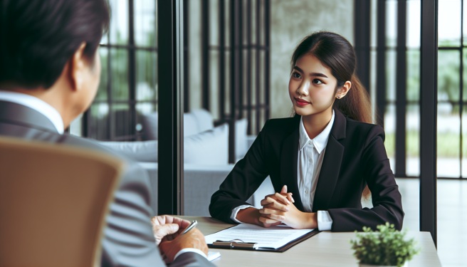 找工作透過面試可知求職者是否為理想人才。（圖／示意圖，AI生成圖）