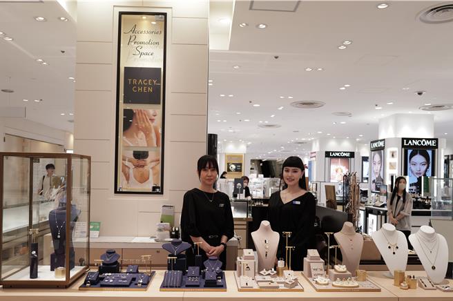 台灣珠寶TRACEY CHEN，進軍日本銀座松屋百貨，是台灣唯一進軍日本的珠寶品牌。(TRACEY CHEN提供／洪凱音台北傳真)