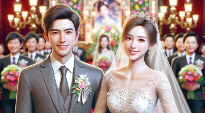 一位女子要求男友结婚要有求婚、钻戒、拍婚纱等环节，费用全由男方支出，结果遭到拒绝。（示意图／AI生成）