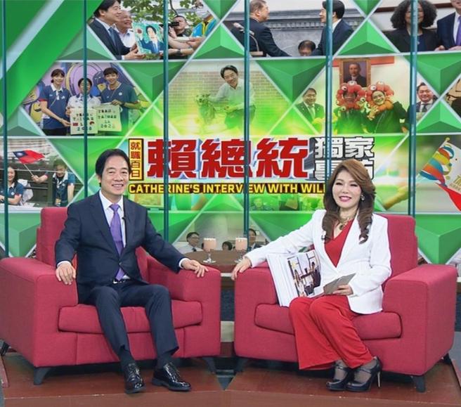 總統賴清德上任後首度接受媒體專訪。圖／年代電視