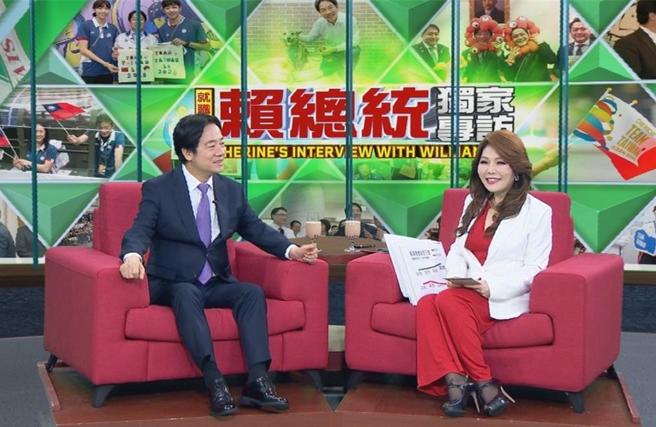 總統賴清德上任後首度接受媒體專訪。圖／年代提供