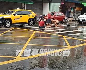 台中太平驚見「斑馬線擂台」 租客因搬家聲響引發街頭互毆