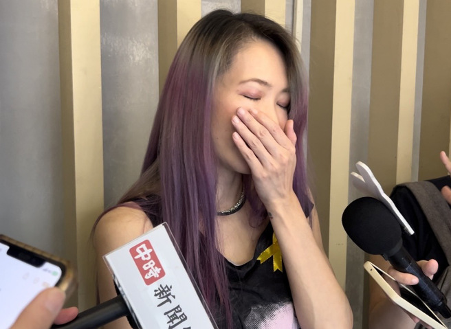 说好开心送别，Makiyo还是忍不住哭了。（图／谢采恩摄）