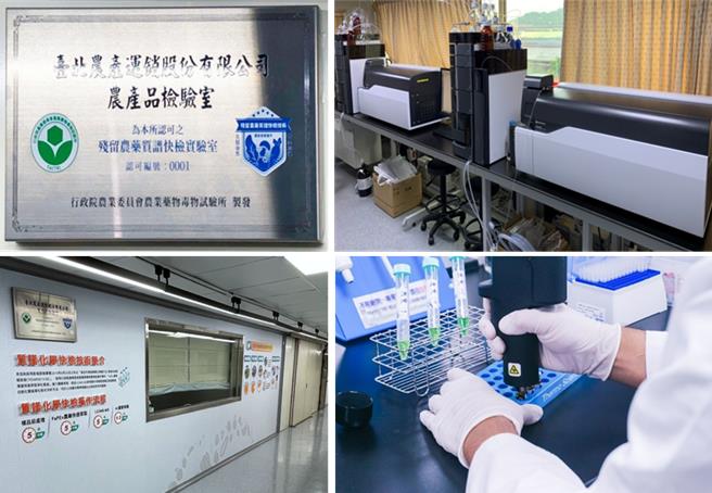 北農質譜快檢檢驗室參加台美檢驗科技股份有限公司主辦的113年度農藥殘留能力試驗盲測，獲得8項「滿意」成績。（台北農產運銷公司提供／劉瑋晴台北傳真）