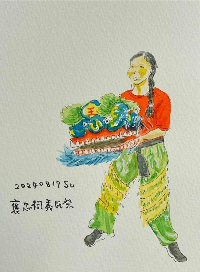 桃园市副市长苏俊宾，半个月来以传承故事和艺术的角度，挖掘出桃园中元节的5大亮点一一手绘分享示眾。(摘自苏俊宾脸书／蔡依珍桃园传真)