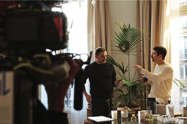 左为品牌调香师Francis Kurkdjian。（MFK提供／黄唯淯台北传真）