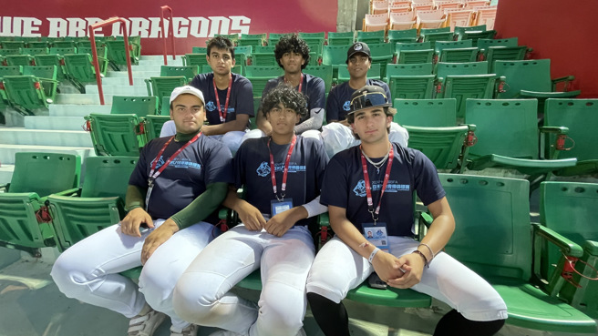 U18亞洲青棒錦標賽2日開打，巴基斯坦隊只有6位球員分別從美國、日本、加拿大來台，因人數不足無法出賽。（毛琬婷攝）