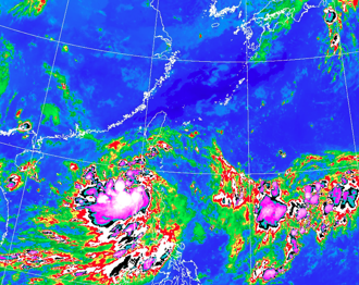 摩羯恐達中颱90度大轉彎 最新各國路徑一致