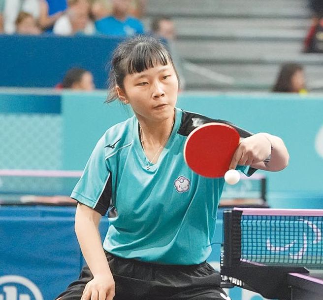 帕运桌球台湾女将田晓雯。（体育署提供）