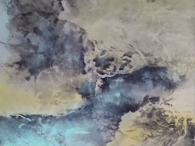 黃昭貴的水墨作品。（圖／沾美藝術庭苑提供）