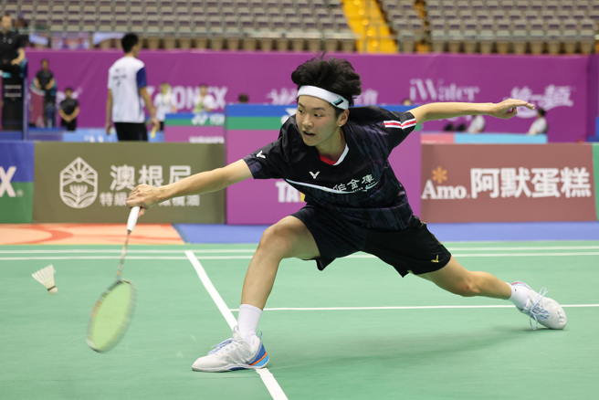 台湾选手洪毅婷在2024台北羽球公开赛女单会外赛连过两关，顺利晋级会内赛。（中华羽协提供）