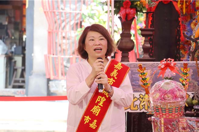 嘉义市长黄敏惠维持一贯立场，希望赖清德总统能兑现前总统陈水扁对嘉义市民的承诺，铁高工程经费由中央全额负担。（吕妍庭摄）